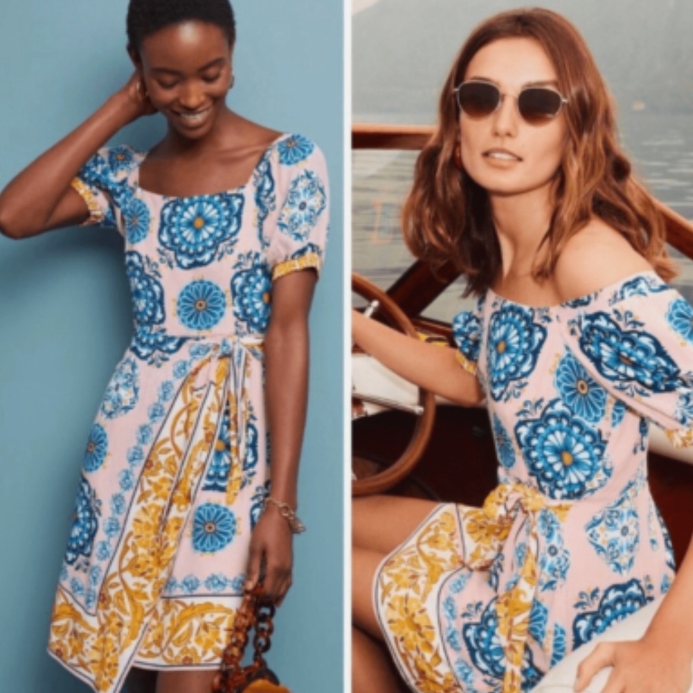 🏝️ Maeve Resort Wrap Dress Anthropologie Size 8